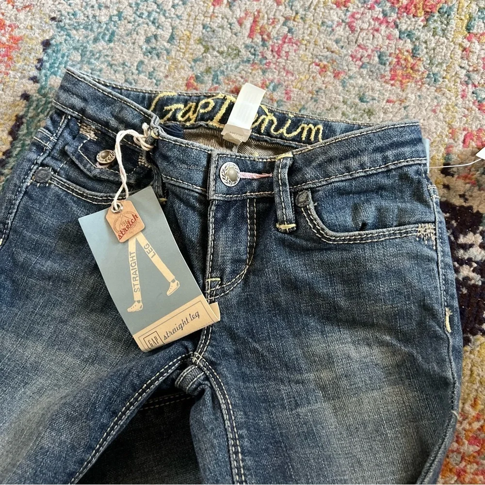 Gap girls jeans boot cut size 6 NWT